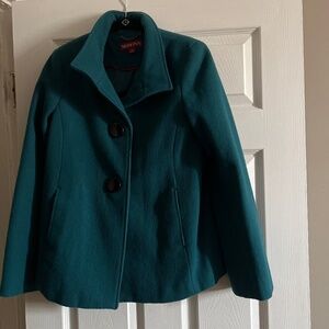 Teal Pea Coat